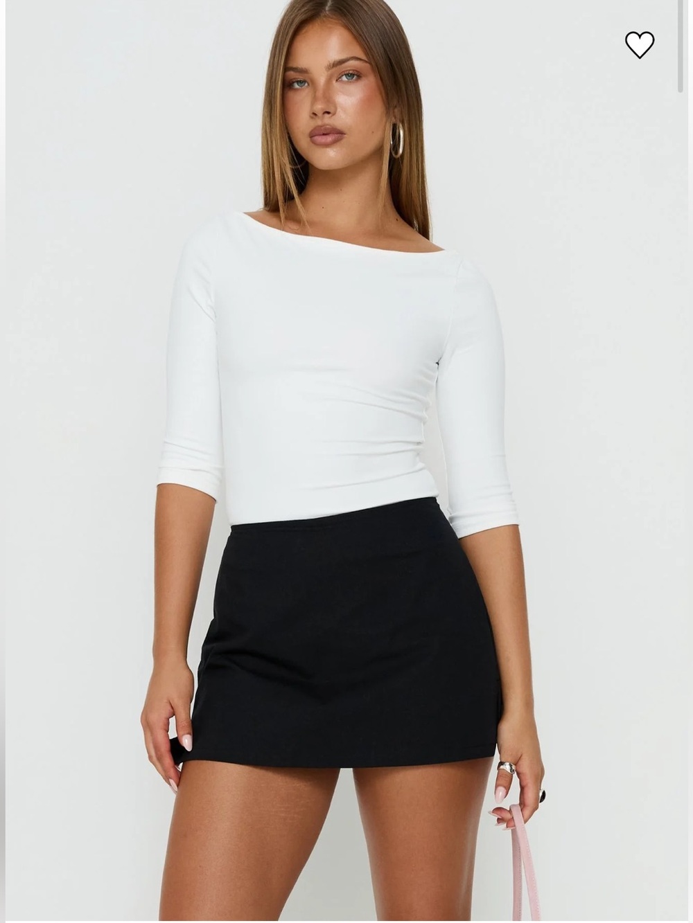 Princess Polly  Gigi skort Black Lower Impact